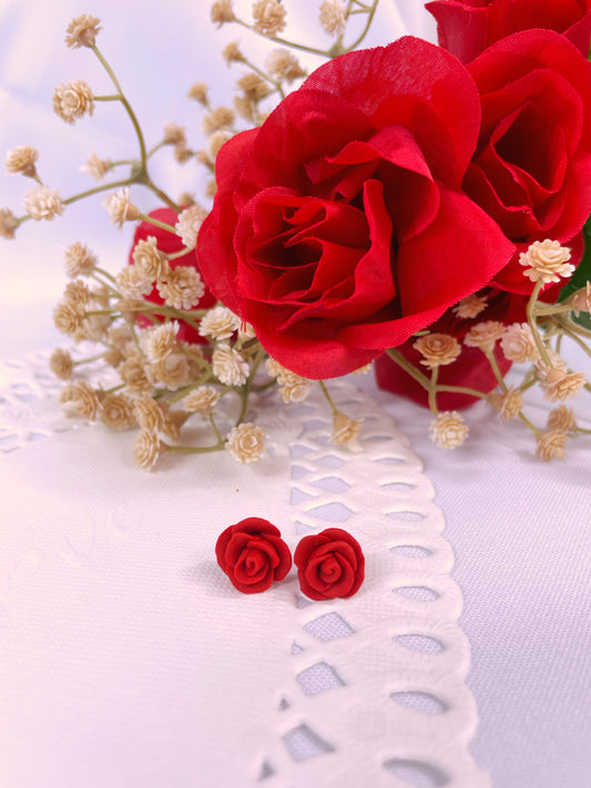 Scarlet Rose Studs